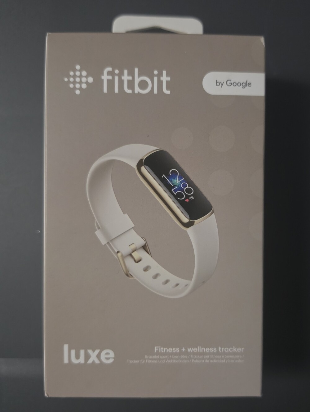 Fitbit Luxe Fitness & Wellness Tracker - Gold Case with White Band